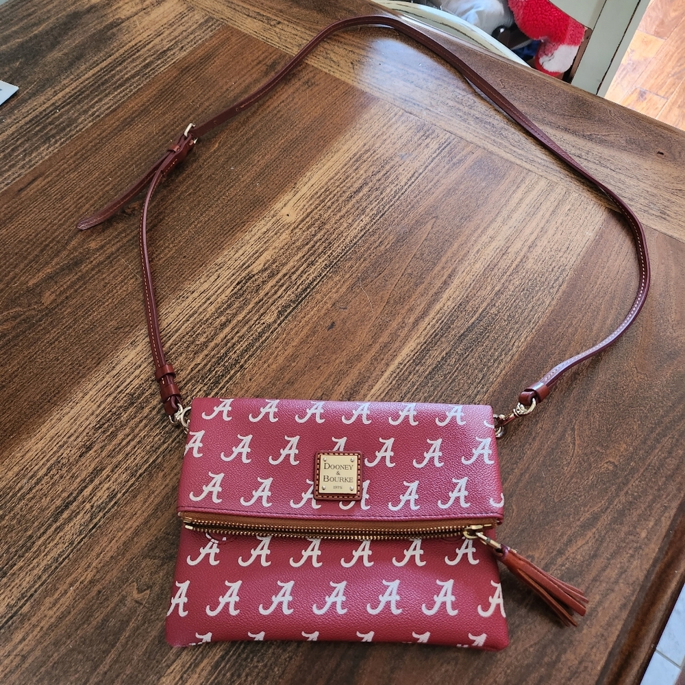 Collegiate Alabama Dooney and Bourke Foldover crossbody
